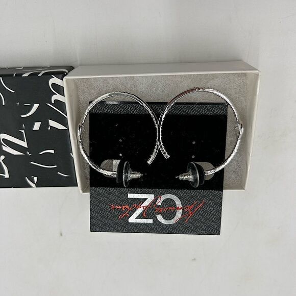 Kenneth Jay Lane Jewelry - Women’s Kenneth J Lane pave hoop earrings NWT